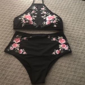 CUPSHE high waisted swim suit